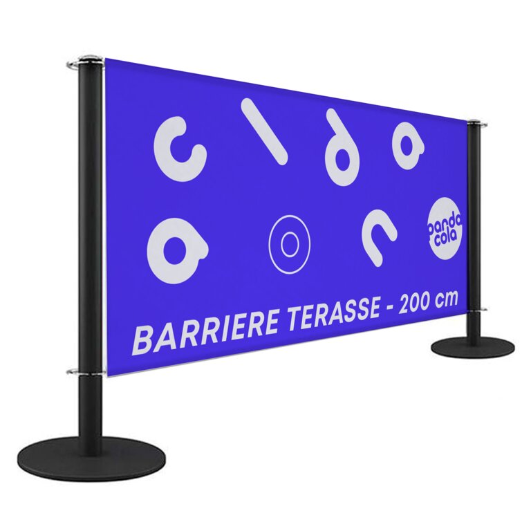 Barrière de terrasse 1 face en PVC 110g/m² de longueur 200 cm - Shiba | pandacolach