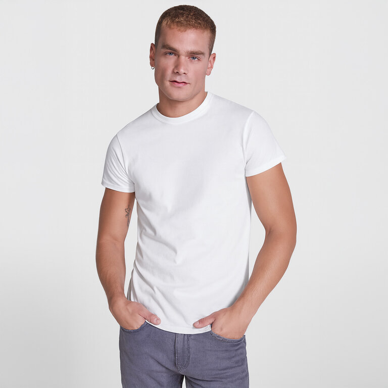 T-shirt publicitaire blanc mixte à manches courtes 150 gr/m² - Nagano 150 | pandacolach - 4