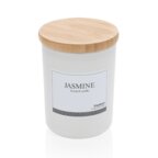 Bougie parfumée au Jasmin personnalisable avec couvercle en bambou - Flam | pandacola - thumb - 1