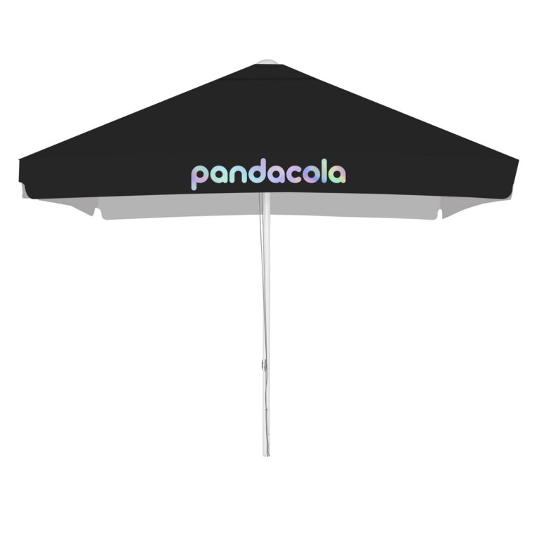 Parasol promotionnel carré avec ouverture corde avec lambrequin - Fidji square | pandacolach - 2