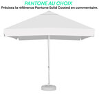 Parasol promotionnel carré avec ouverture corde avec lambrequin - Fidji square | pandacolach - thumb