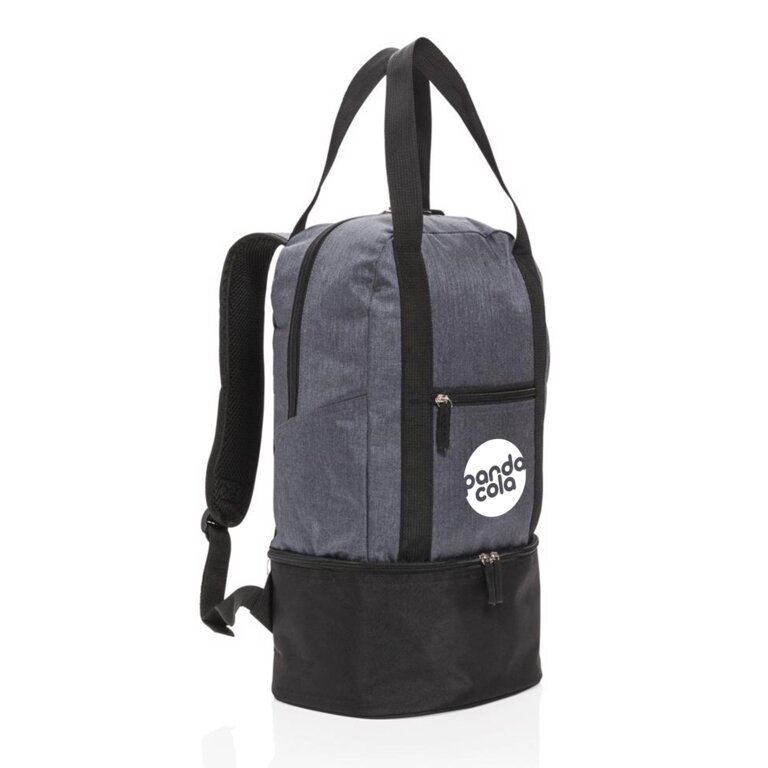 Sac à dos isotherme publicitaire avec compartiment canettes - Crayve | pandacolach