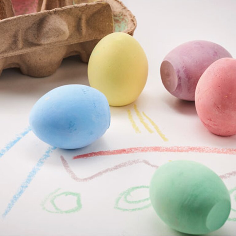 Set de 6 craies de couleurs personnalisées en forme d'œuf dans une boîte à œuf - Oeuforie | pandacola - 4