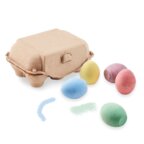 Set de 6 craies de couleurs personnalisées en forme d'œuf dans une boîte à œuf - Oeuforie | pandacolach - thumb - 3