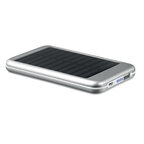 Chargeur externe publicitaire 4000 mAh en aluminium avec panneau solaire - Solarflat | pandacola - thumb - 2