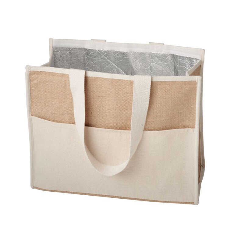 Sac réfrigérant publicitaire en jute - Refwadi | pandacolach - 1