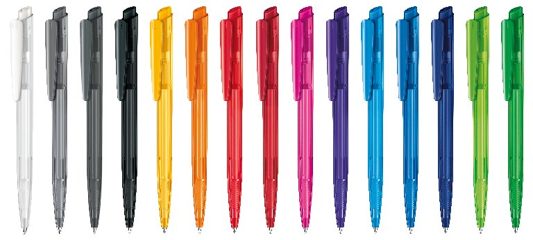 Stylo bille à bouton poussoir transparent - Dart Clear | Senator® | pandacola - 2