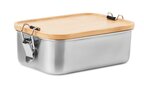 Lunch box personnalisée en acier inoxydable avec couvercle en bambou 750 ml - Prop | pandacola - thumb