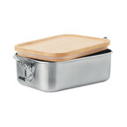 Lunch box personnalisée en acier inoxydable avec couvercle en bambou 750 ml - Prop | pandacola - thumb - 2