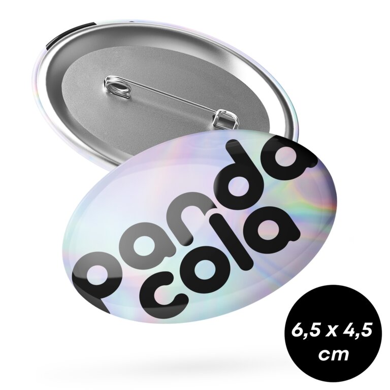 Badge publicitaire ovale 6,5x4,5 cm - Mino | pandacolach