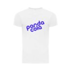 T-shirt publicitaire blanc mixte à col rond quadruple épaisseur 180 gr/m² - Saga | pandacola - thumb - 1