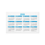 Calendrier personnalisé format carte de visite papier ensemencé - Cartan Green | pandacola - thumb