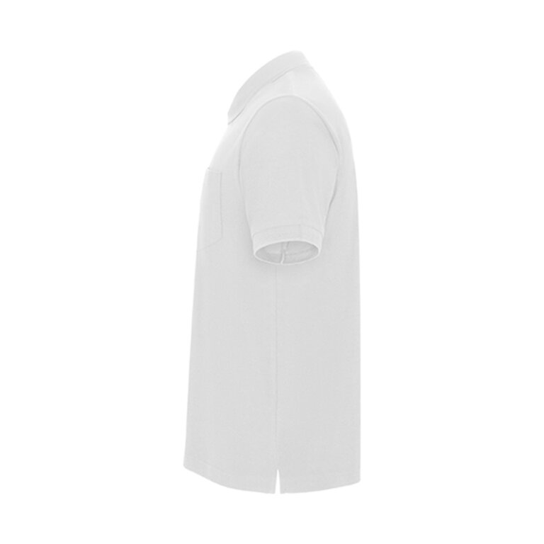 Polo publicitaire en coton avec poche 220 gr/m² - Baya White | pandacolach - 1