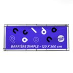 Barrière de stand personnalisée simple en PVC Pro 510g/m² enduit - Denzel | pandacola - thumb - 1