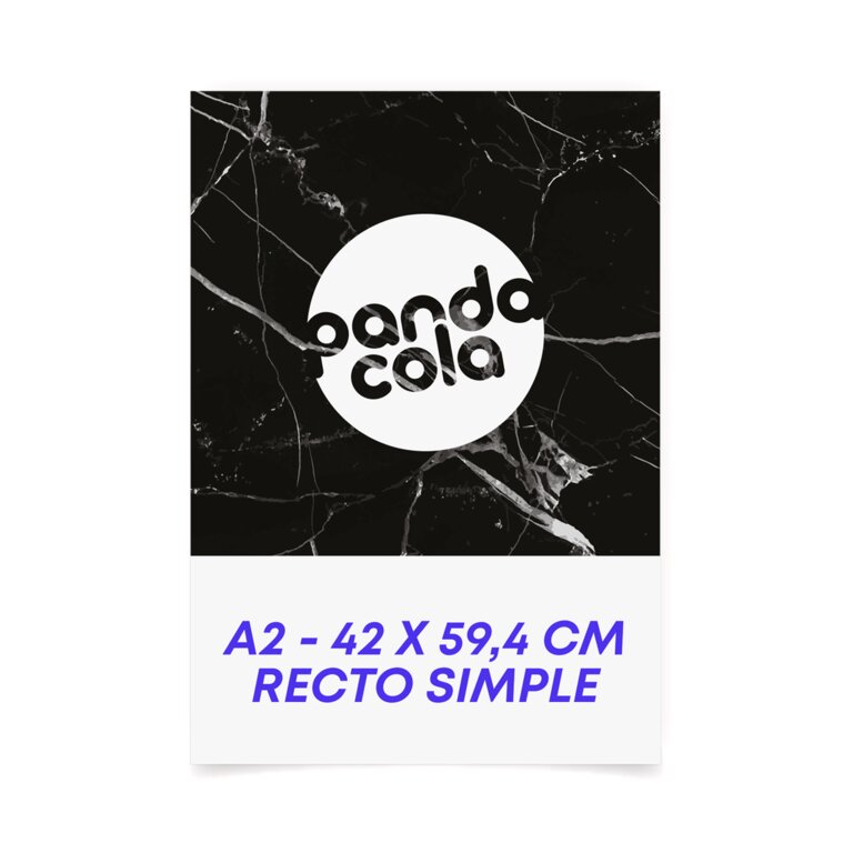 Affiche publicitaire en quadrichromie recto 135 gr/m² 59,4 x 42 cm - Oupa | pandacolach