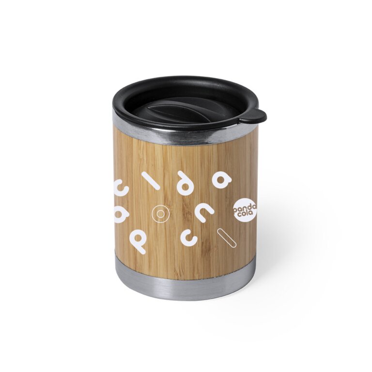Mug personnalisable en bambou double paroi 300 ml - Bula | pandacolach