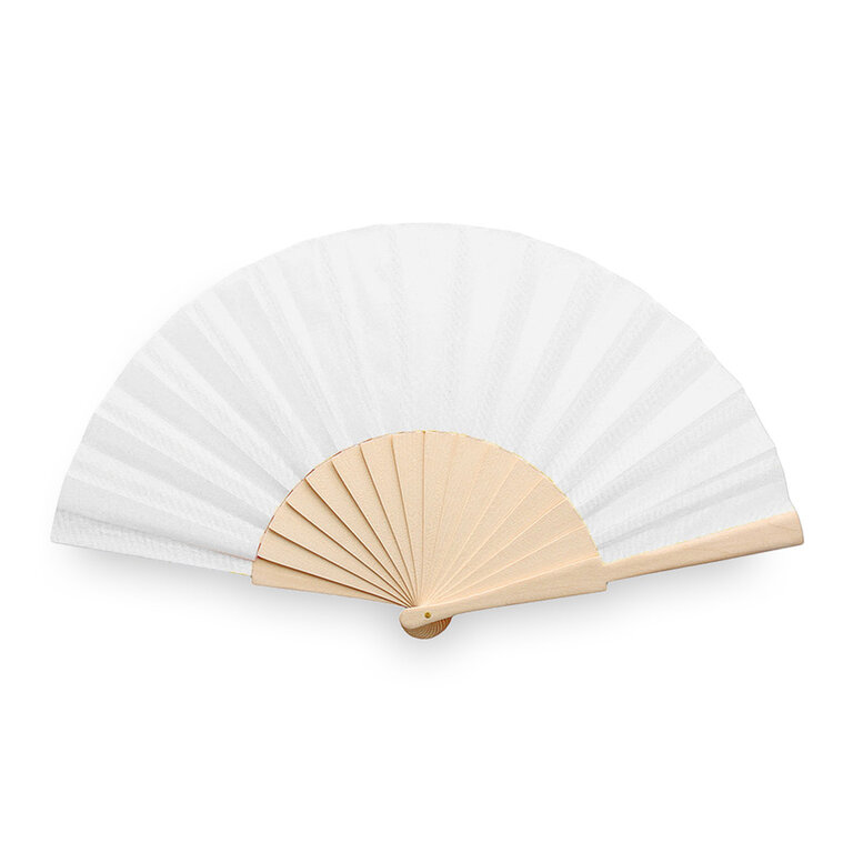 Eventail personnalisé pliable en bois et polyester - Freshai | pandacolach