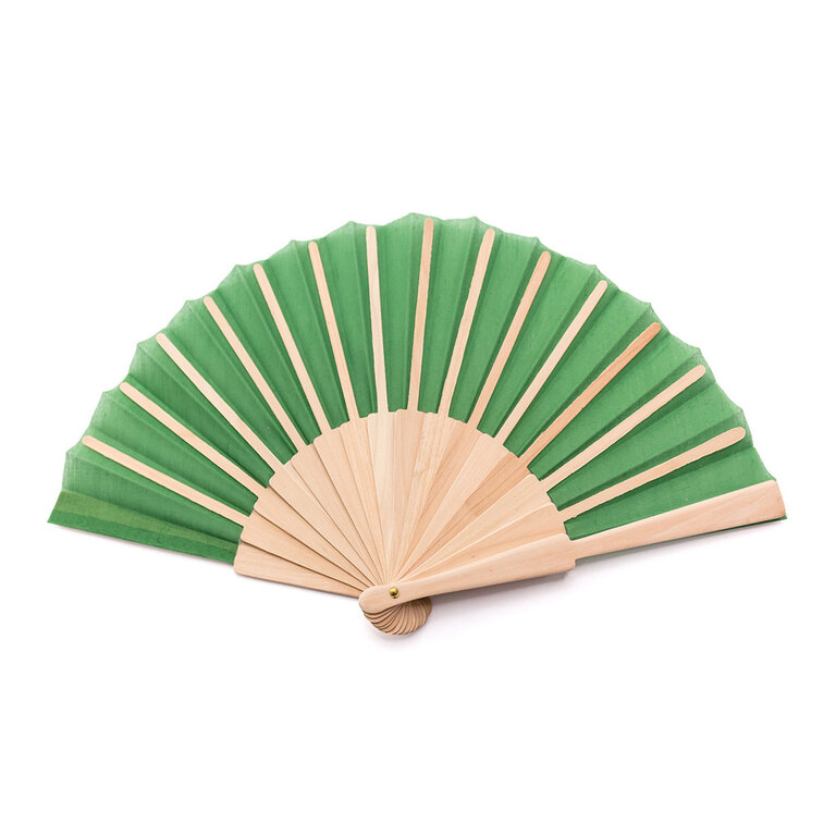 Eventail personnalisé pliable en bois et polyester - Freshai | pandacolach - 2