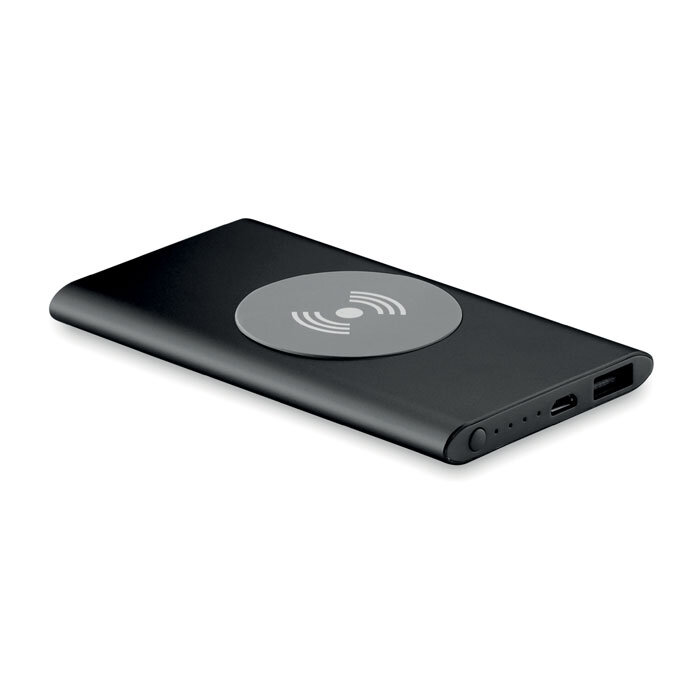 Powerbank personnalisé à induction métal 4000 mAh  - Power&Wireless | pandacolach
