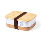 Lunch box personnalisable 1 L en acier avec base en liège - Rokan | pandacolach - thumb - 3