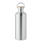 Bouteille isotherme personnalisée à double paroi et bambou 1.5L - Helsinki Silver | pandacola - thumb - 2