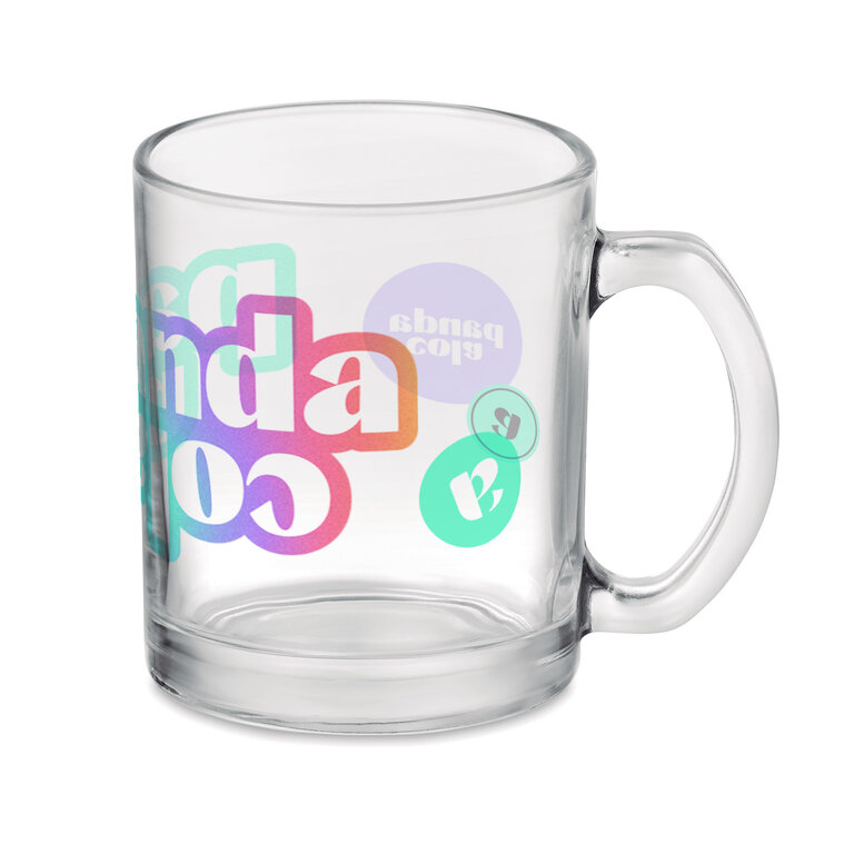 Mug en verre personnalisé en sublimation 300 ml - Subligloss | pandacola