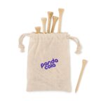 20 Tees de golf publicitaires en bambou - Green | pandacolach - thumb - 1