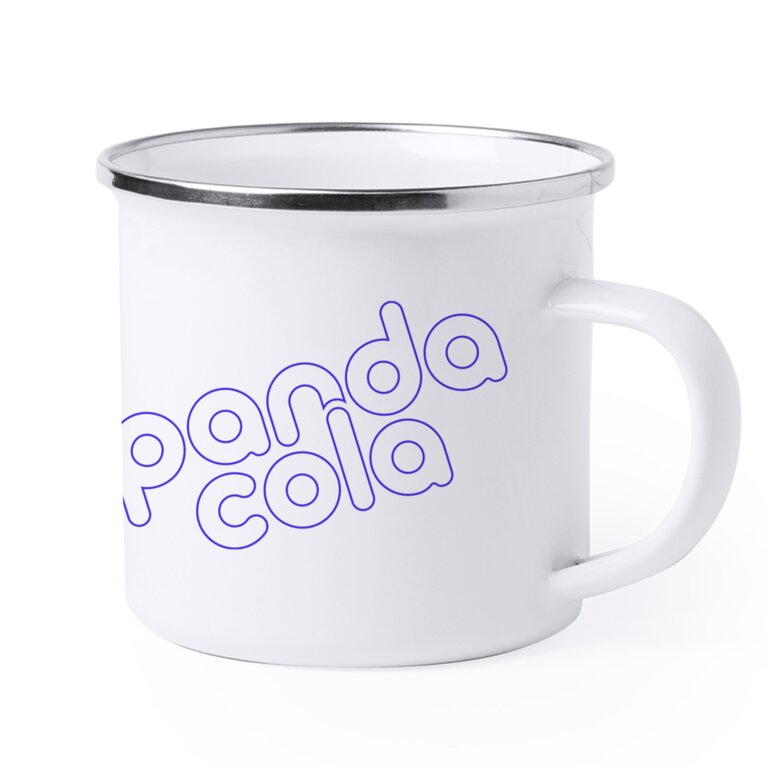 Mug personnalisé vintage en émail de 380 ml - Neyms | pandacola