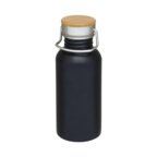 Exp. Rapide 5 j - Bouteille publicitaire en acier inoxydable avec poignée et couvercle bambou 550 ml - Bilou | pandacolach - thumb - 2