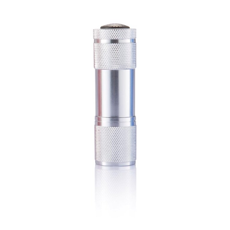 Lampe torche publicitaire aluminium 9 Leds blanches - Quattro | pandacola - 1