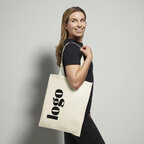 Tote bag publicitaire coton anses longues 100 gr/m² - Carolina | pandacola - thumb - 4