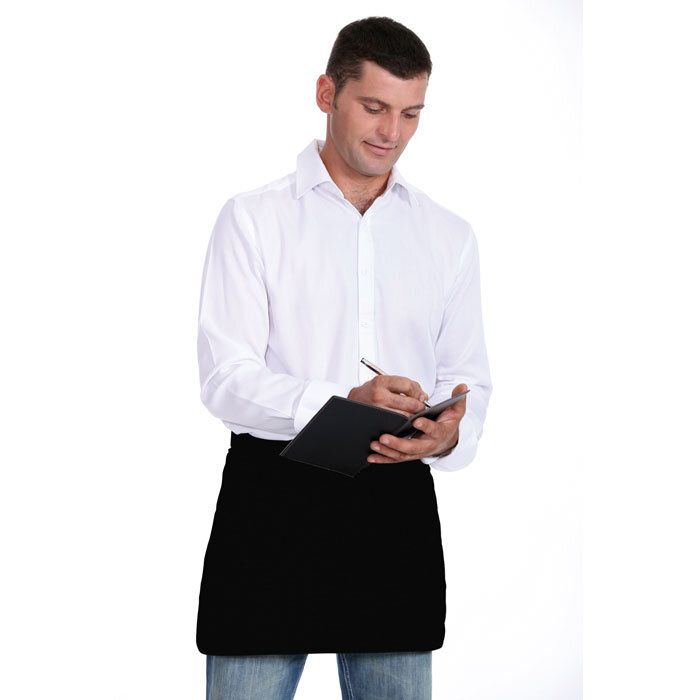 Tablier de cuisine court en polyester personnalisable - Jared | pandacolach