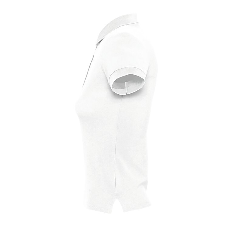 Polo publicitaire blanc femme coton peigné 210 gr/m² - People | pandacola - 2