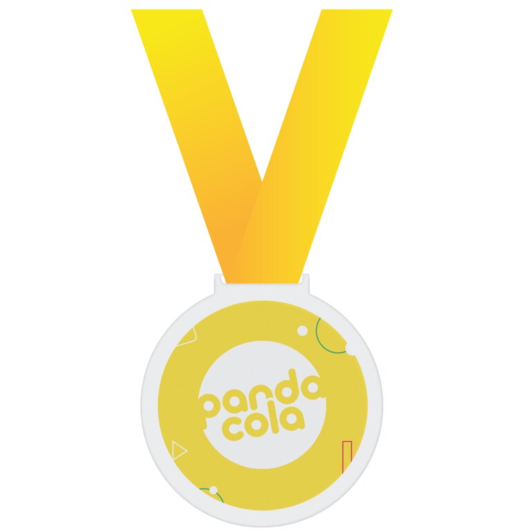 Tour de cou promotionnel avec médaille personnalisable - Subdal | pandacolach