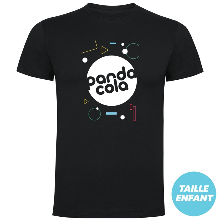 T-shirt publicitaire enfant à manches courtes col quadruple épaisseur 165 gr/m² - Kobe | pandacolach