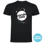T-shirt publicitaire enfant à manches courtes col quadruple épaisseur 165 gr/m² - Kobe | pandacolach - thumb - 1