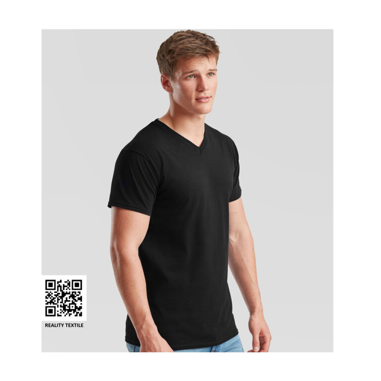 T-shirt personnalisé col v homme en coton 165 gr/m² | FRUIT OF THE LOOM® - Tango | pandacola