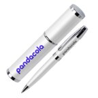 Stylo à bille personnalisable assorti à son tube - Cline | pandacolach - thumb - 1