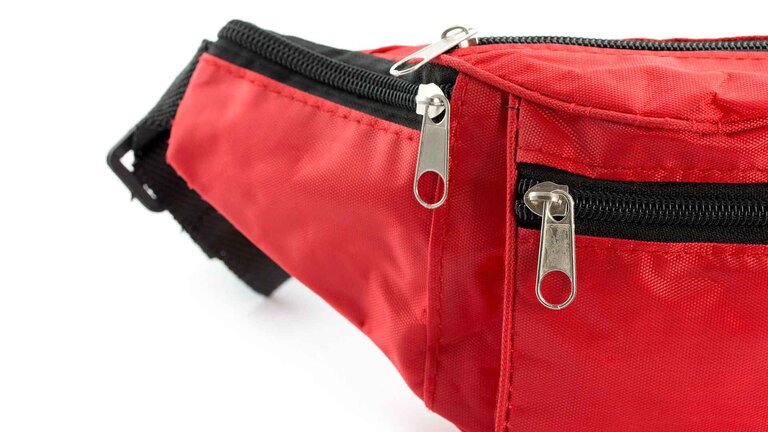 Sac banane personnalisé avec 4 poches zippées et taille ajustable - Crown | pandacola - 2
