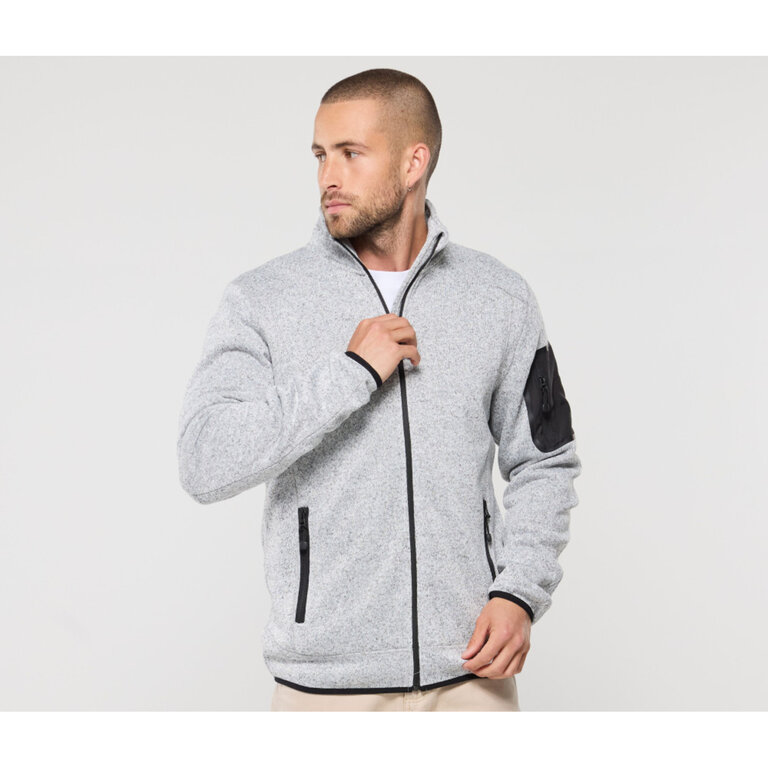 Veste polaire personnalisée en polyester tricoté avec poche zippée 300 gr/m² | PEN DUICK® - Cuba | pandacola