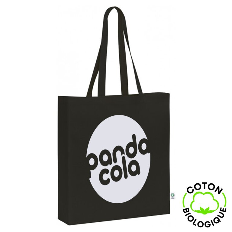 Sac shopping en coton écru avec soufflet - Maya Bio | pandacolach