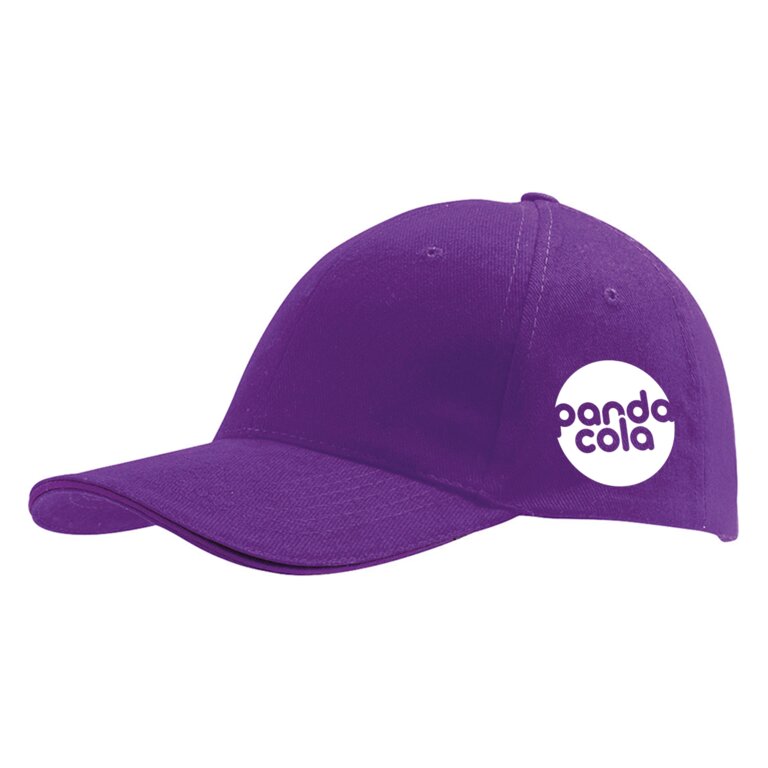 Casquette personnalisable 6 panneaux 100% coton brossé 260 gr/m² - Buffalo | pandacola