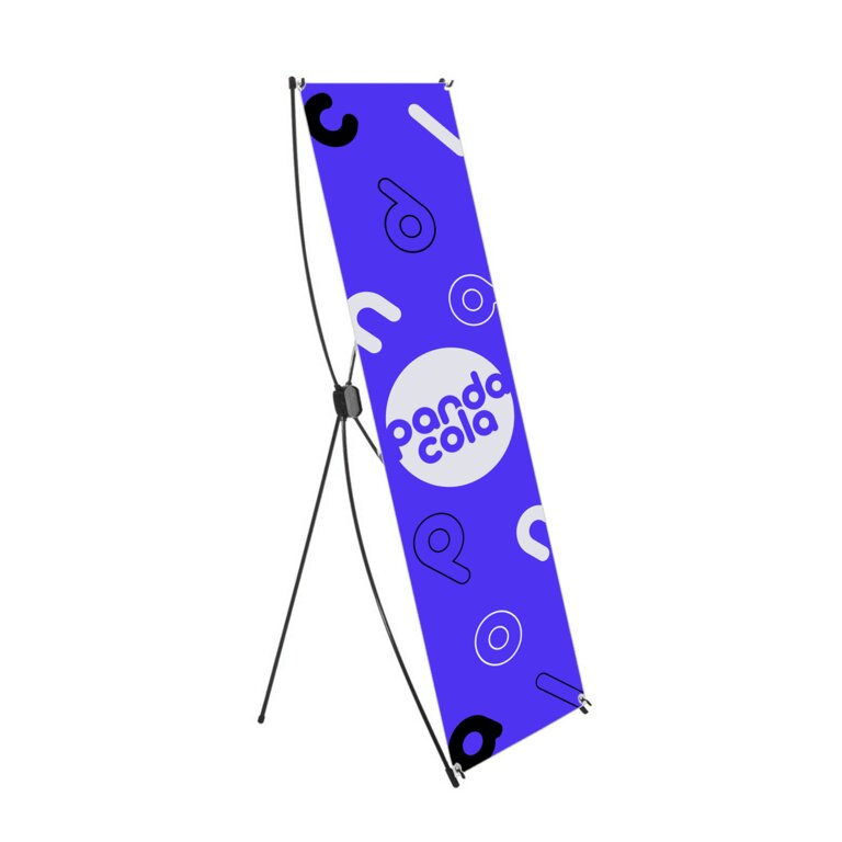X-banner publicitaire avec impression recto en quadrichromie - Kilis 70x180 cm | pandacolach