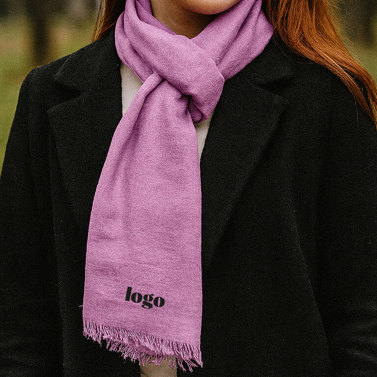 Foulard publicitaire en coton biologique certifié GOTS - Riba | pandacolach