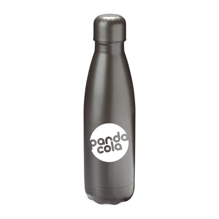 Bouteille isotherme personnalisable en acier inoxydable 500 ml et finition métallique - Swing Luxe | pandacolach