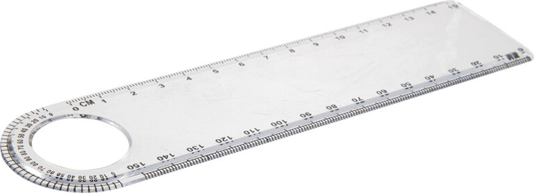 Règle personnalisée 15 cm avec loupe et rapporteur - Sunbury | pandacolach