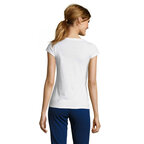 T-shirt personnalisé à col V en coton 150 gr/m² - Victory White | pandacola - thumb - 2