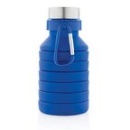 Bouteille personnalisable en silicone pliable avec couvercle  550 ml - Albury | pandacola - thumb