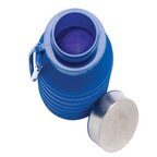 Bouteille personnalisable en silicone pliable avec couvercle  550 ml - Albury | pandacola - thumb - 2