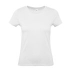 T-shirt personnalisé col rond femme blanc en coton 145 gr/m² | B&C®- Bicy White | pandacolach - thumb - 3
